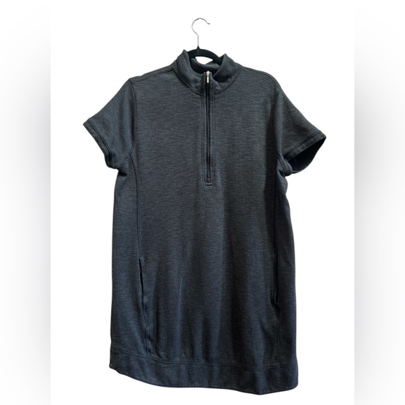Chic Charcoal Mini Dress/Tunic - Picture 1 of 5